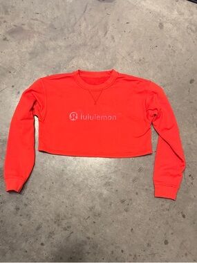lululemon athletica Cropped Crewneck Sweatshirt - Red